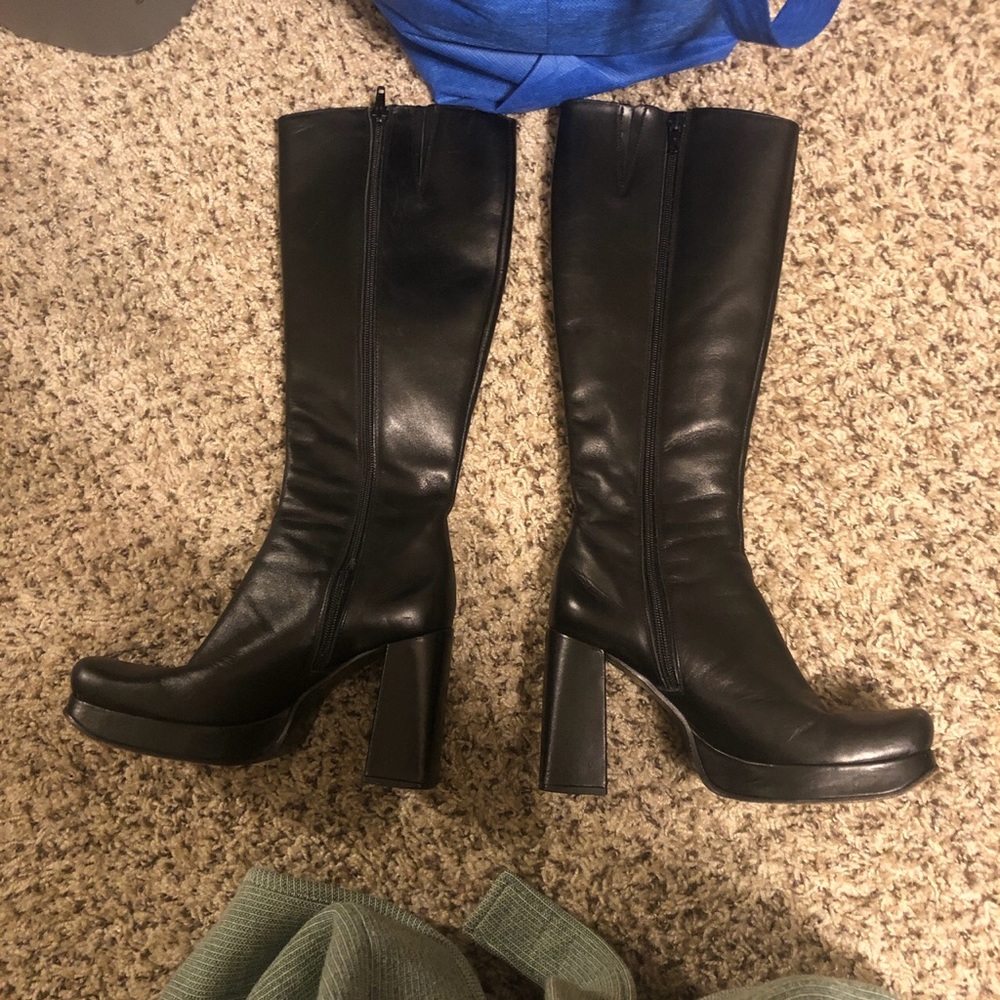 Vintage Platform leather boots